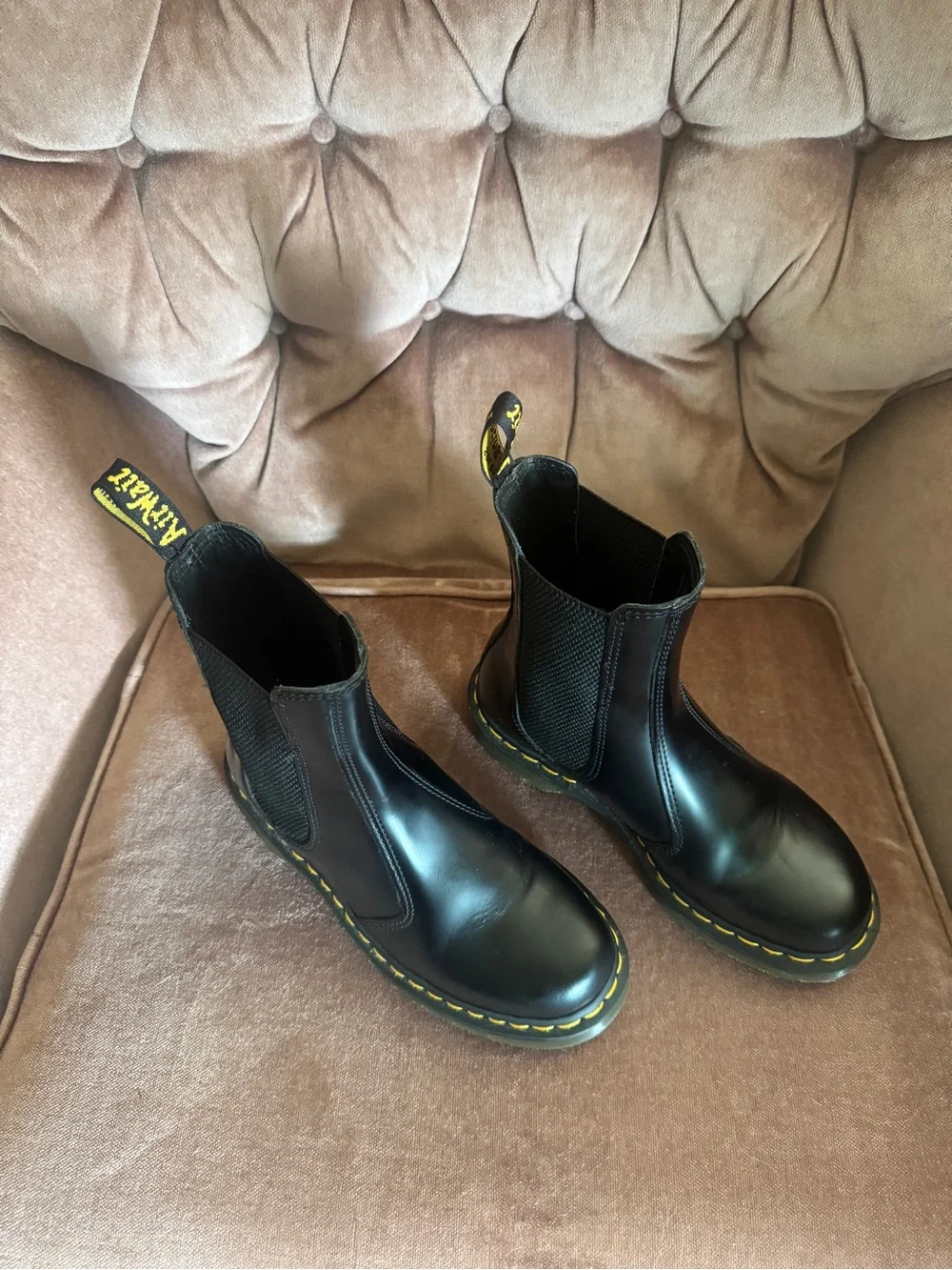 Dr. Martens Women’s Black 2976 Hi Chelsea Ankle Boots